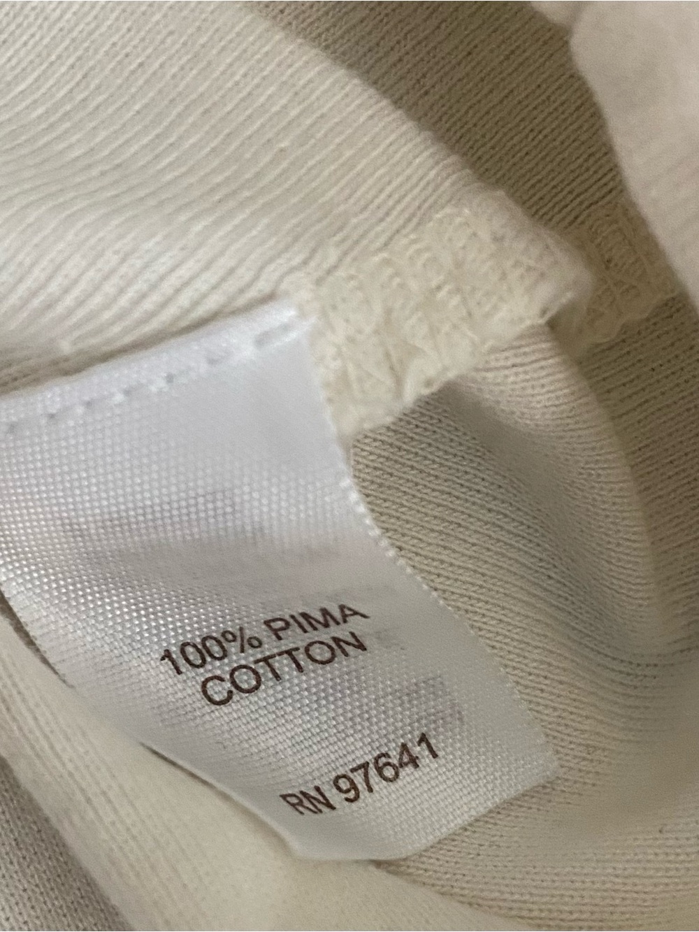 J. Jill Pima Cotton Long-Sleeve Scoop Neck Tee Top in Off-White XL - Picture 3 of 4